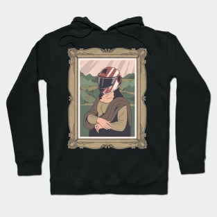 Mona Lisa in helmet Hoodie